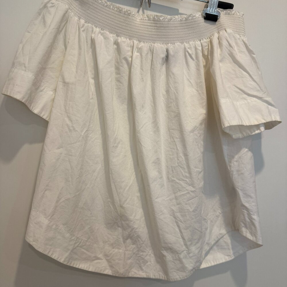 J Crew sleeveless white top